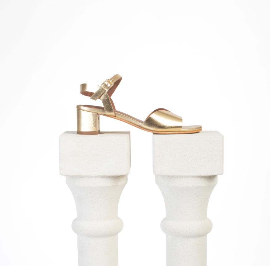 Apolina - Sasha Heeled Sandals - Gold