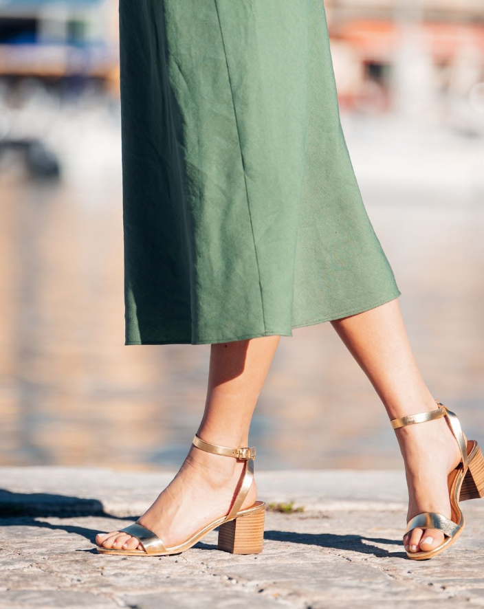 Apolina - Lyria Heeled Sandals - Gold