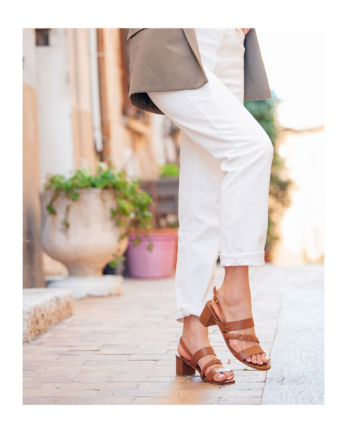 Raquel Heeled Sandals - Brown