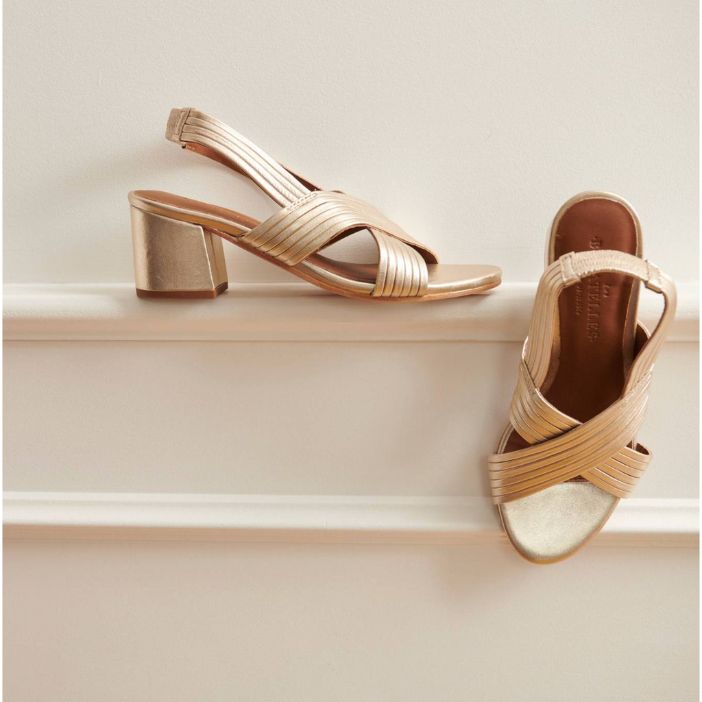 Sandalias de tacón Isi - Dorado