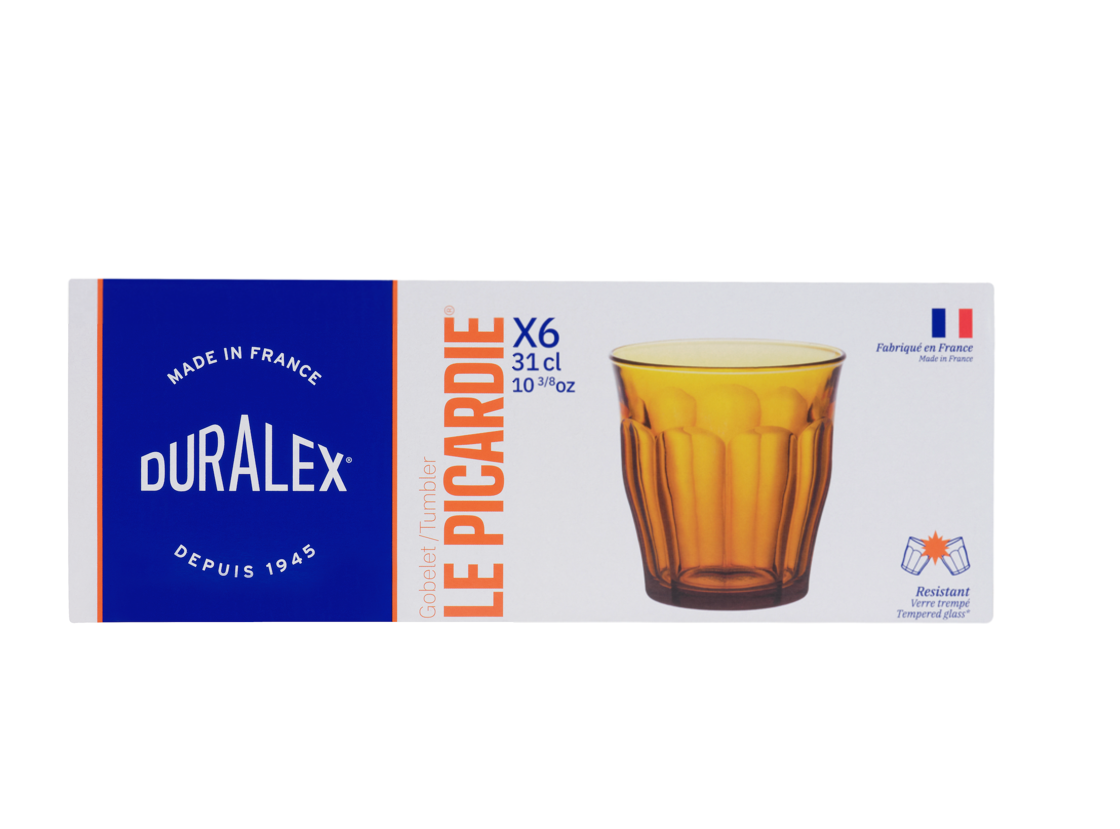 Pack De 6 Gobelets Picardie - Vermeil - 36Cl