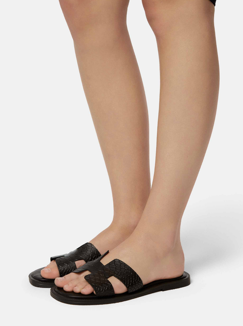 Melt To The Ocean Sandals - Black