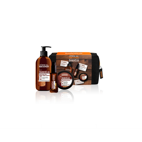 L'Oréal Men Expert Barber Club Rutina de cuidado de barba y rostro - 3 productos