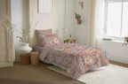 Pack Housse De Couette - 100% Coton - Bergame Nude