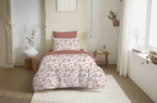 Pack Housse De Couette - 100% Coton - Eloise Abricot
