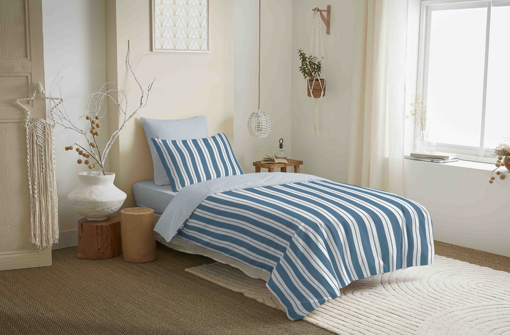 Duvet Cover Pack - 100% Cotton - Florence Denim
