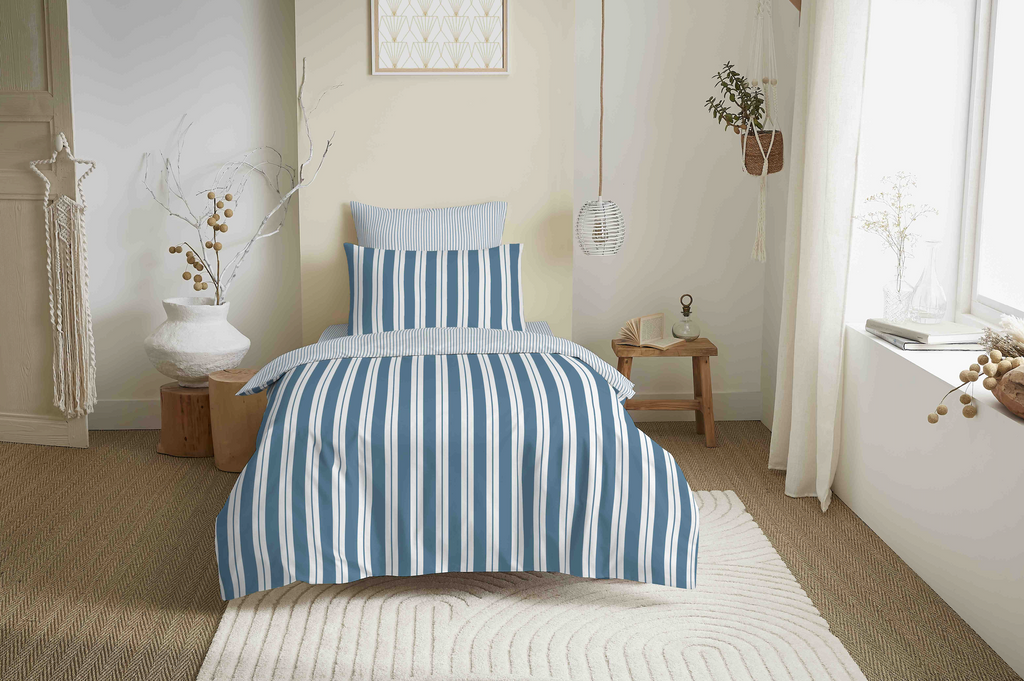 Duvet Cover Pack - 100% Cotton - Florence Denim