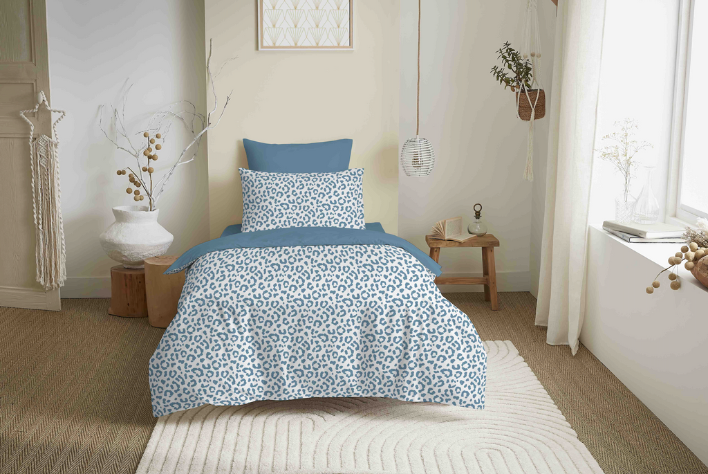 Duvet Cover Pack - 100% Cotton - Diana Blue