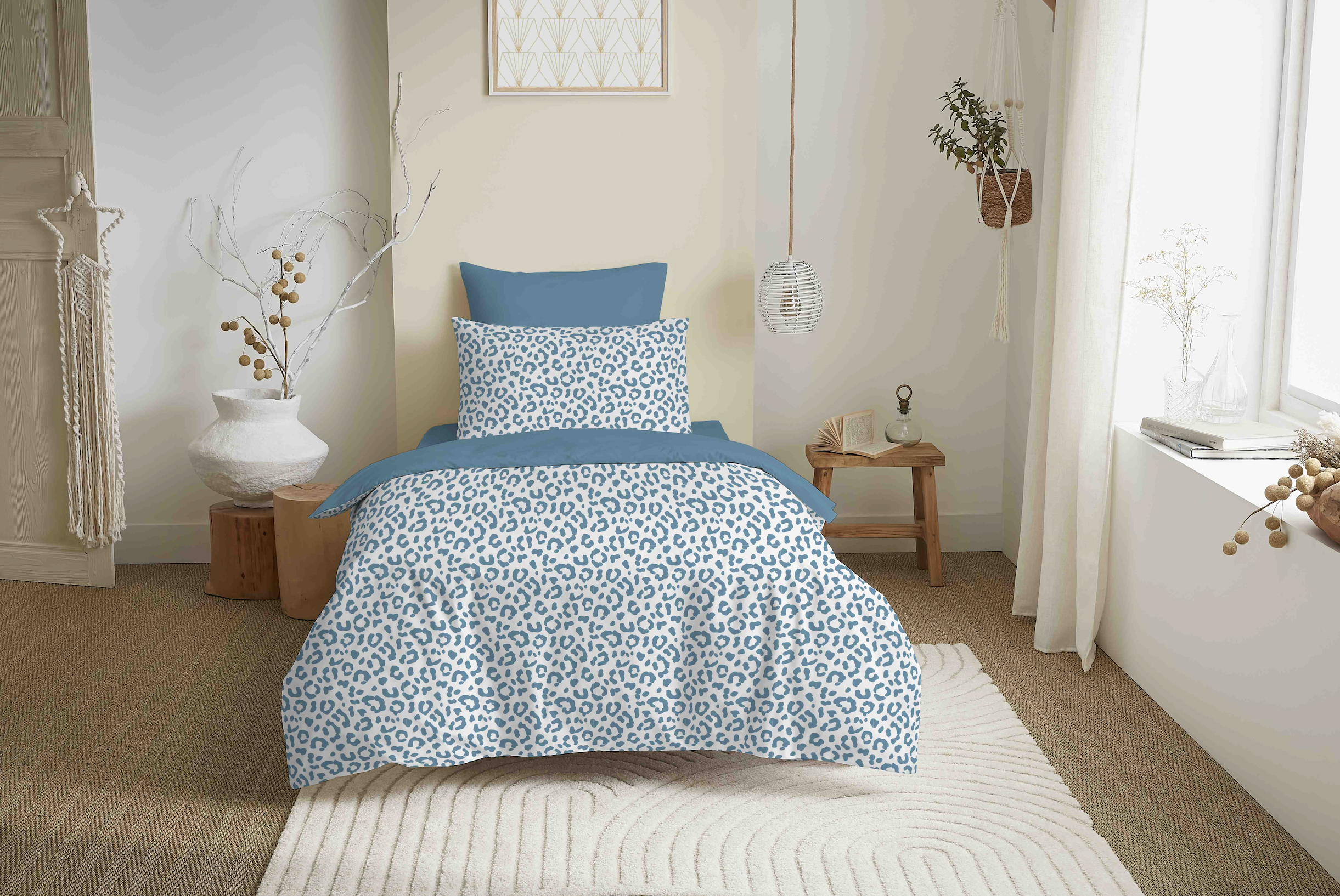 Duvet Cover Pack - 100% Cotton - Diana Blue