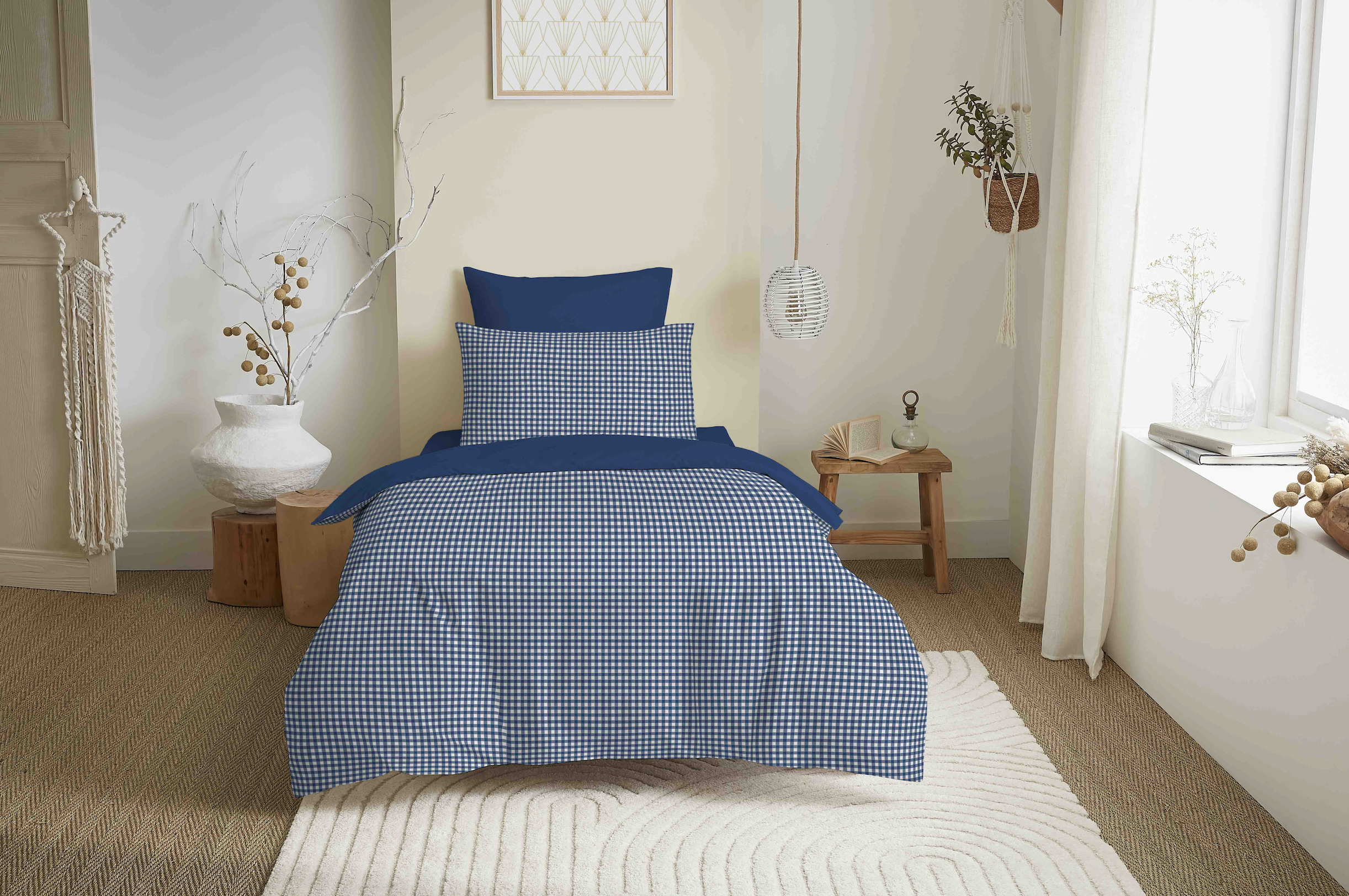 Pack Housse De Couette - 100% Coton - Gabrielle Marine