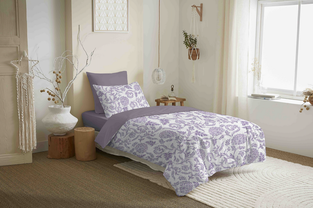 Duvet Cover Pack - 100% Cotton - Salma Lavender