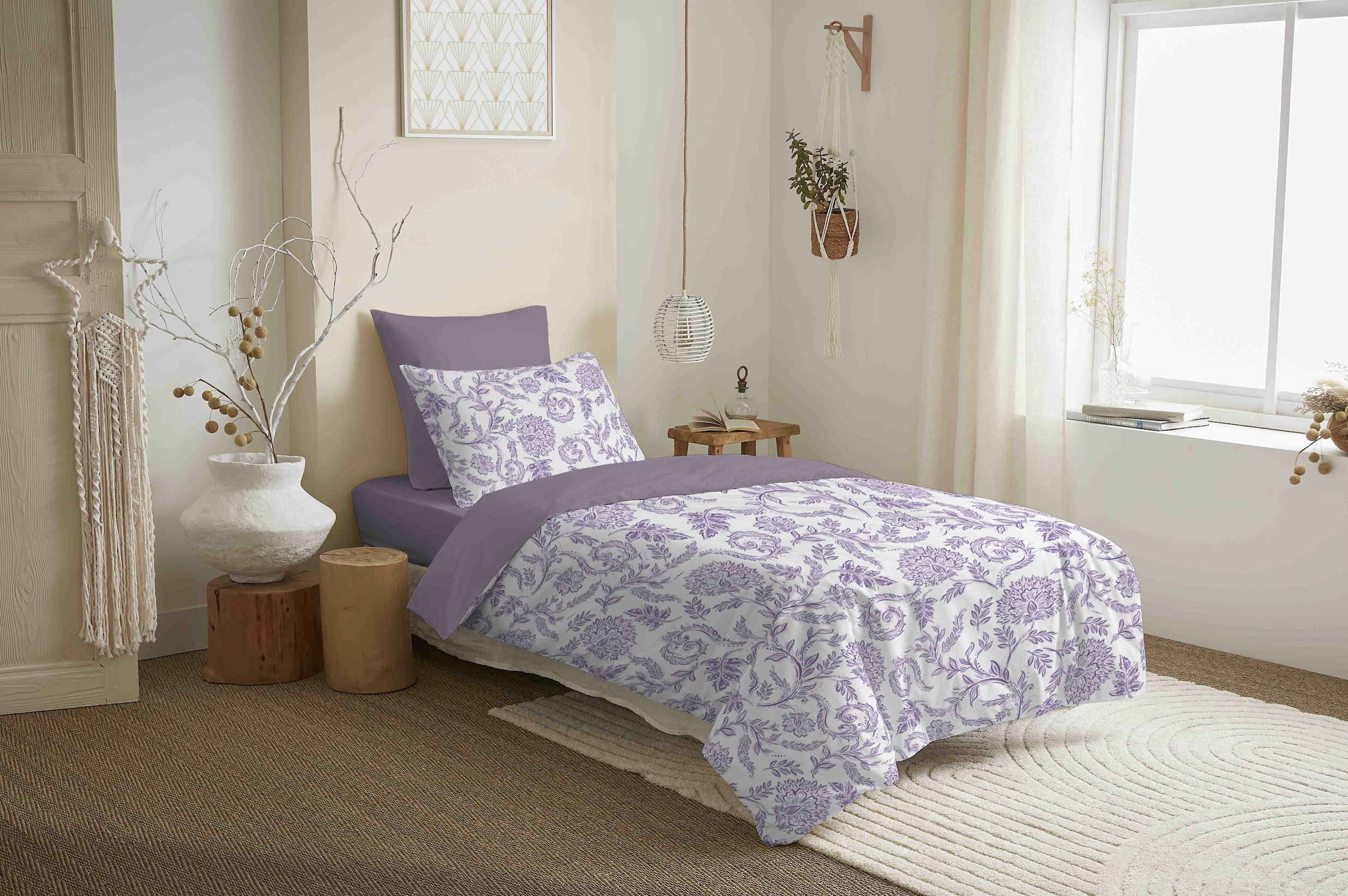 Duvet Cover Pack - 100% Cotton - Salma Lavender