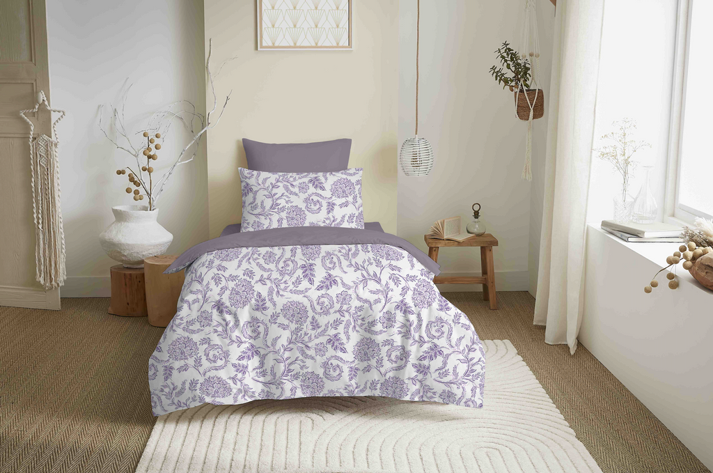 Duvet Cover Pack - 100% Cotton - Salma Lavender