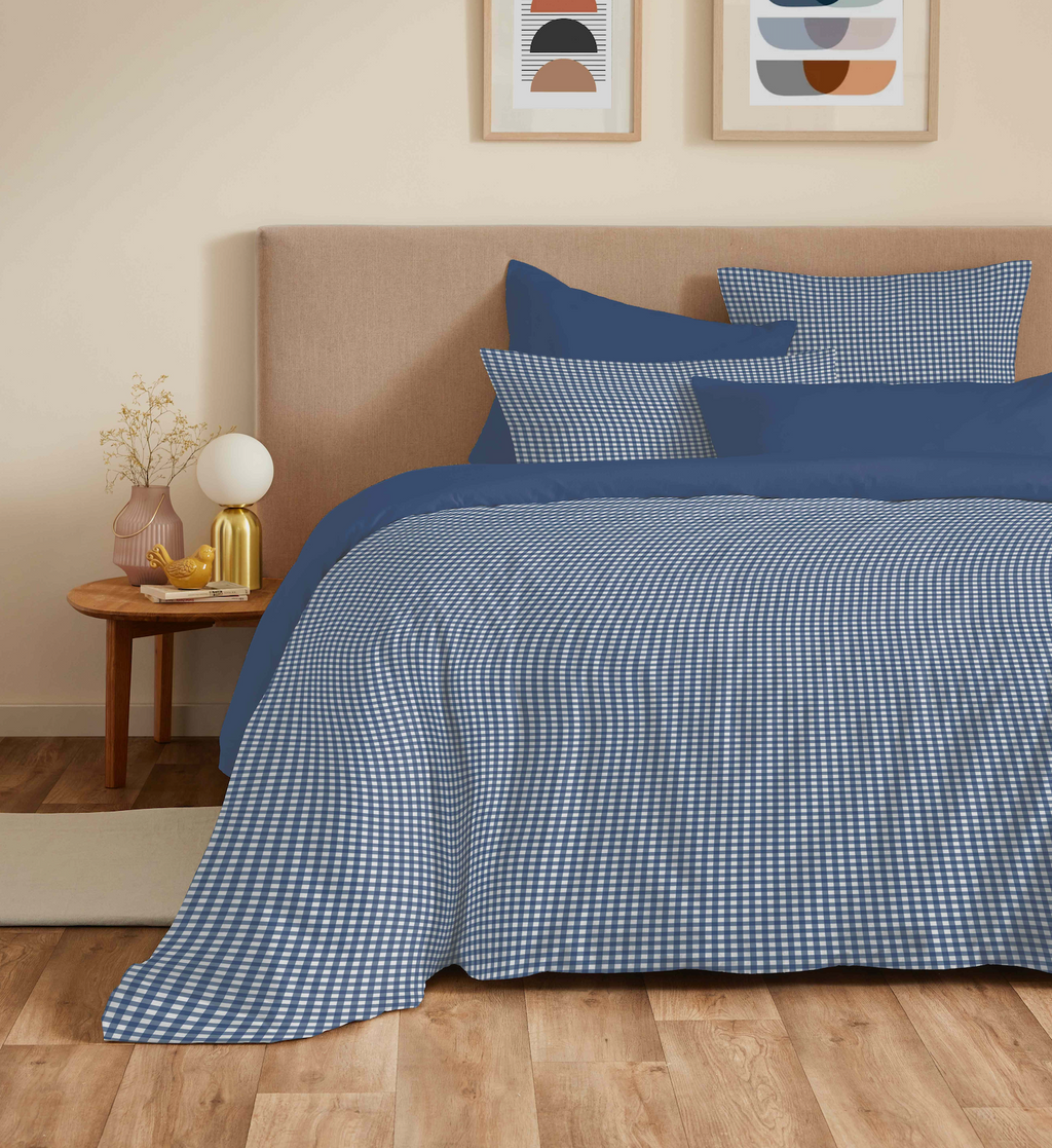 Pack Housse De Couette - 100% Coton - Gabrielle Marine