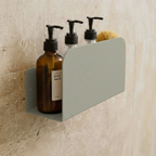Los Revitalizantes - Lote De 2 Estantes De Pared - Acero - Gris Oliva