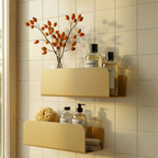 Les Ressourçants - Set of 2 Wall Shelves - Steel - Matt Ochre Yellow