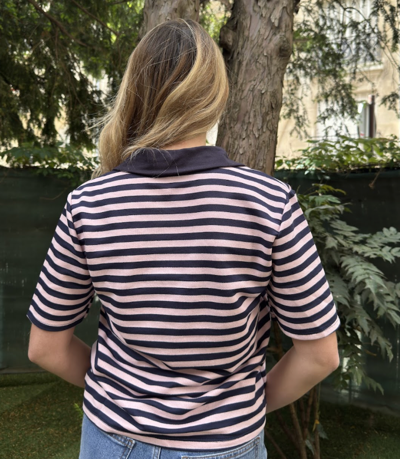 Tom Polo - Navy & Pink