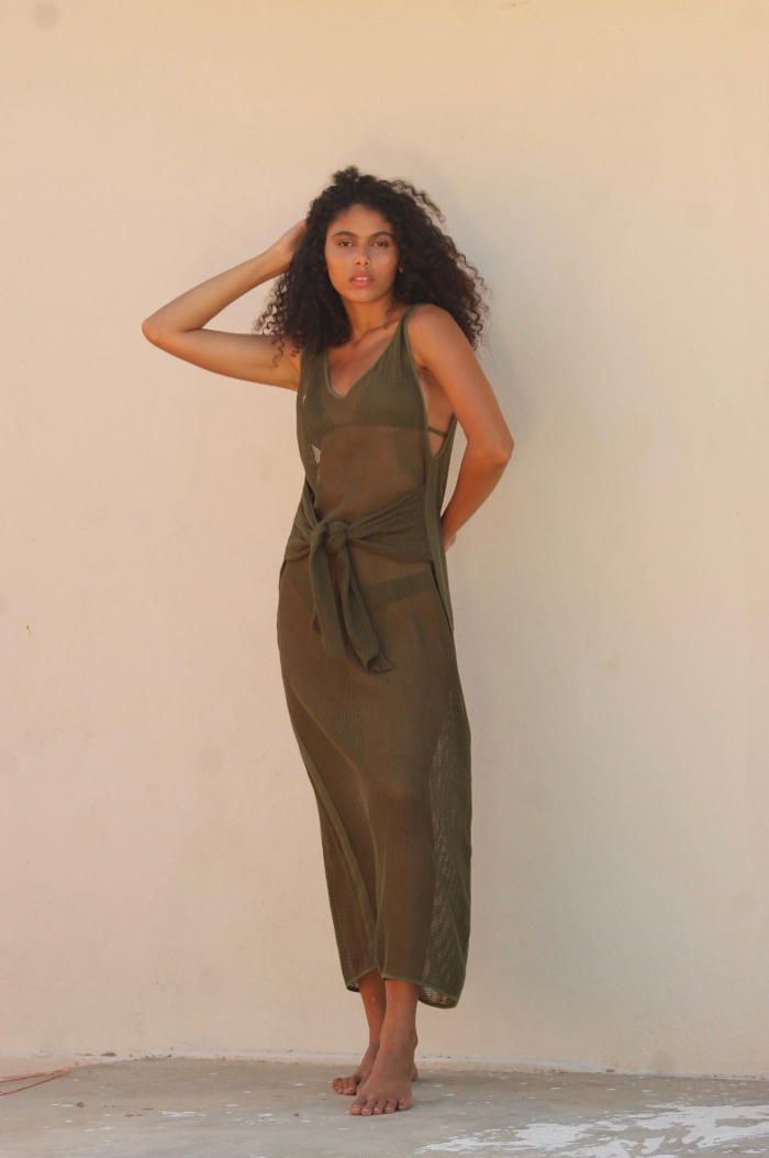 AMA Green Foresta Dress Khaki