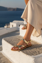 Sandalias Rena - Oro oscuro