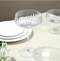 Cléo - Lot De 6 Coupes À Champagne Évasées En Verre Cristallin - 32Cl - Transparent