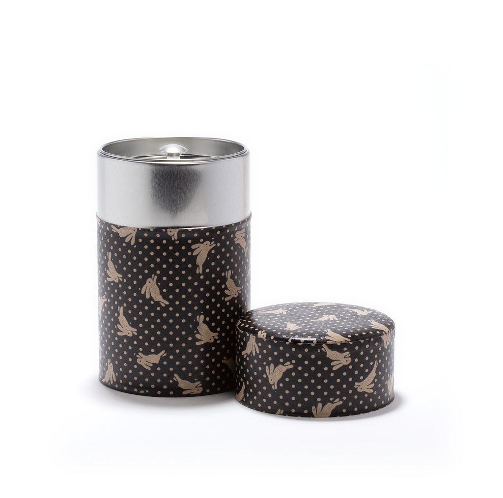 Washi Rabbit Black and White Tin - 100g