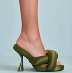 Zabelle Heeled Sandals - Oliva