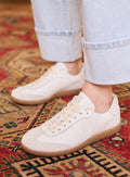 CARMEN WHITE LEATHER SNEAKER PETITE MENDIGOTE
