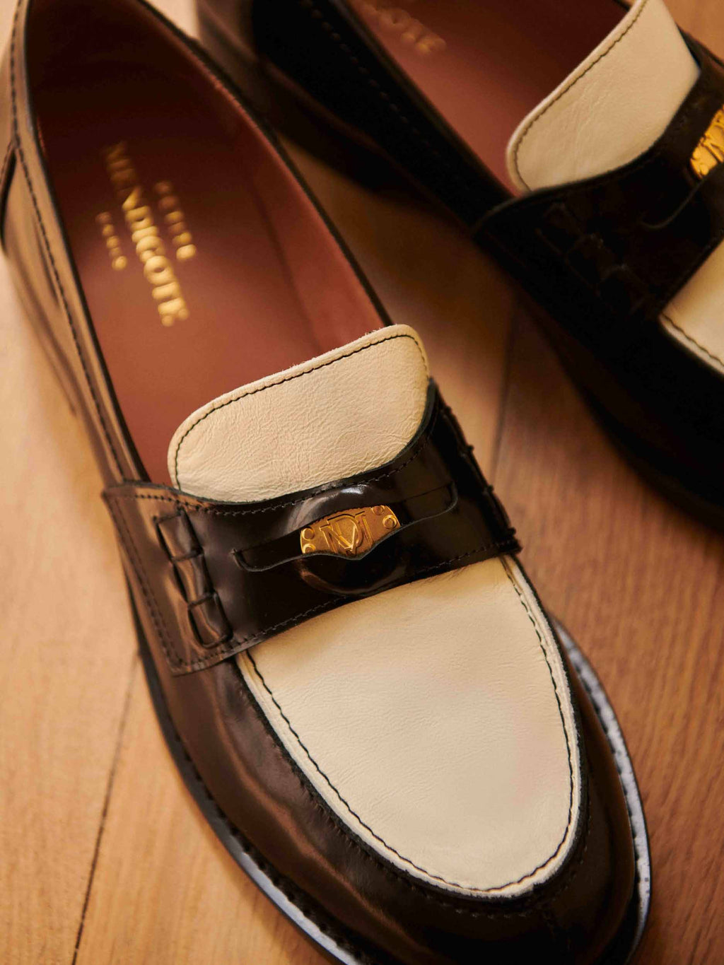 Mocassin Carole Vernis - Bicolore