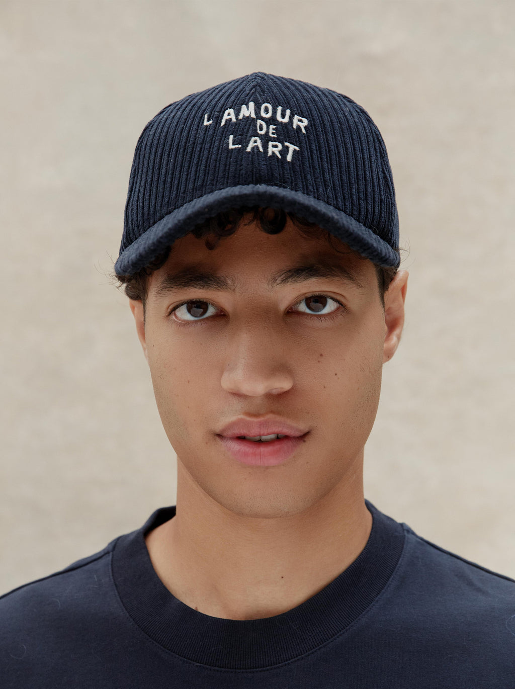 Gorra L'Amour De L'Art Terciopelo Azul Medianoche