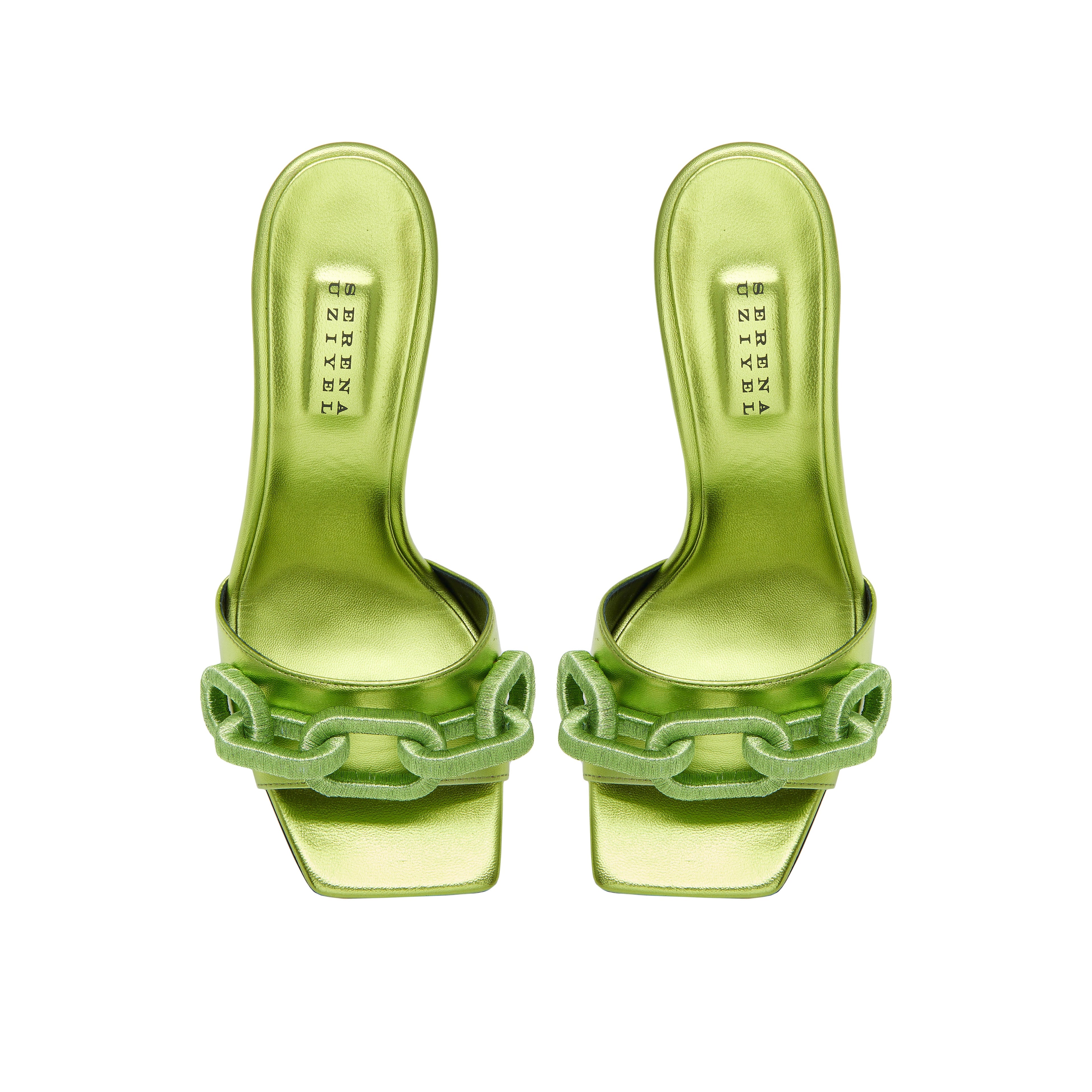 Catena Metallic Green High-Heel Sandal