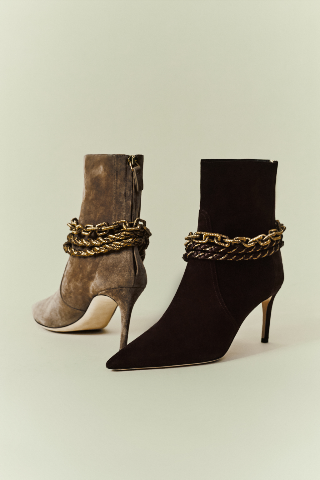 Catena Notte Sand High-Heel Ankle Boot