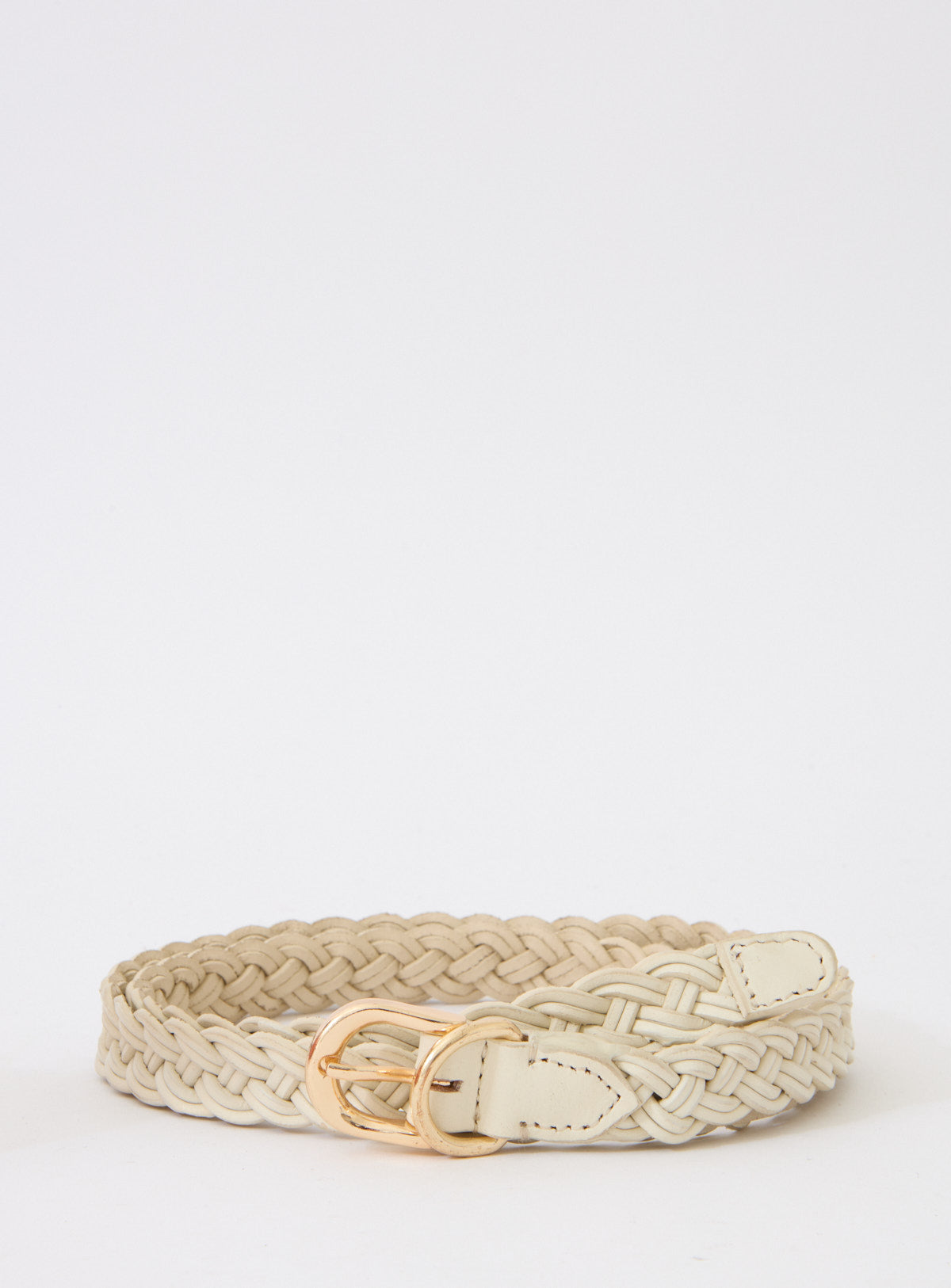 Ceinture Astrid Petite Cuir - Ecru