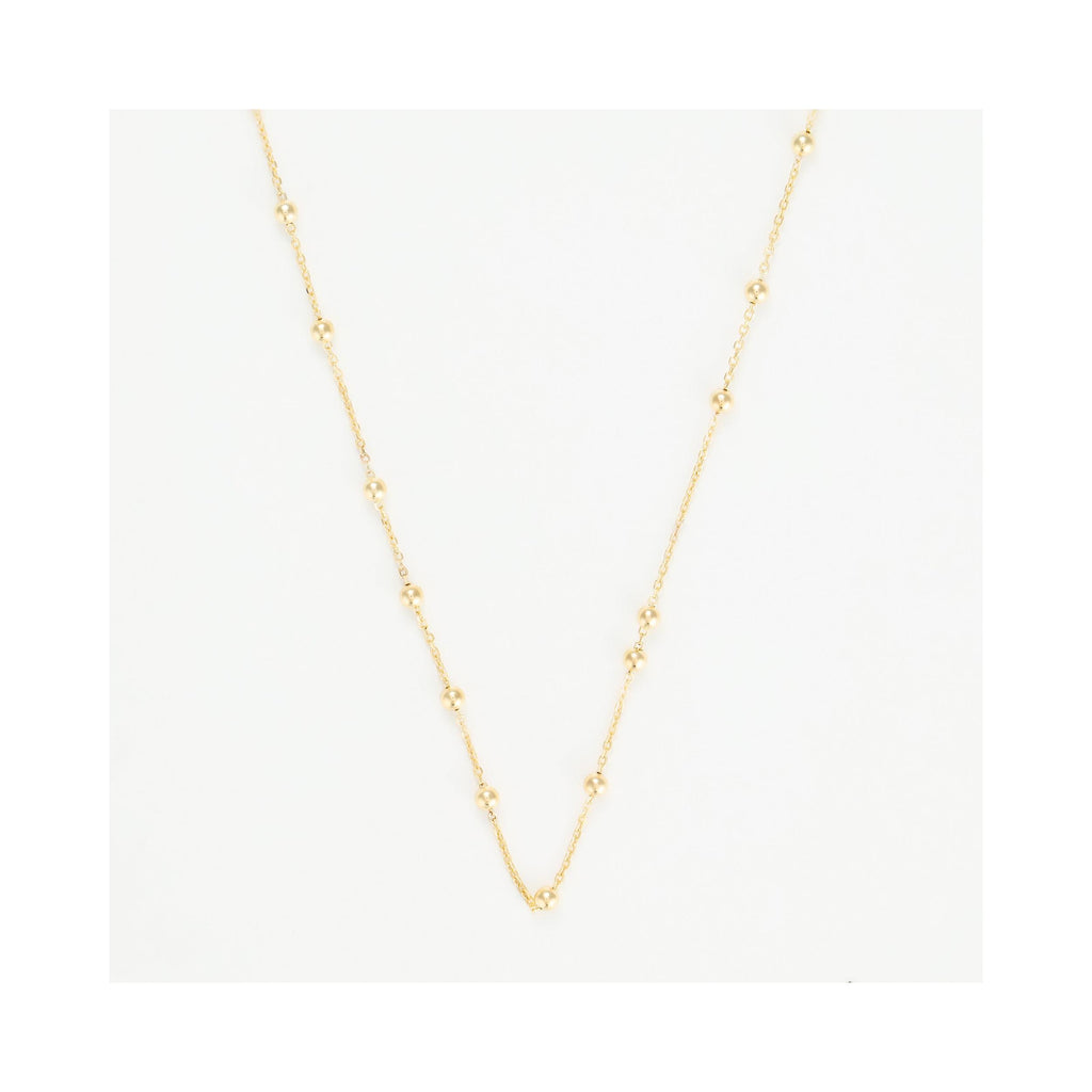 Ball Chain In 375/1000 Yellow Gold 50 Cm
