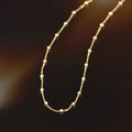 Ball Chain In 375/1000 Yellow Gold 50 Cm