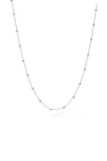 Cadena de Bolas en Oro Blanco 375/1000 43 Cm