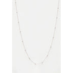 375/1000 White Gold Ball Chain 43Cm - 375/1000 White Gold