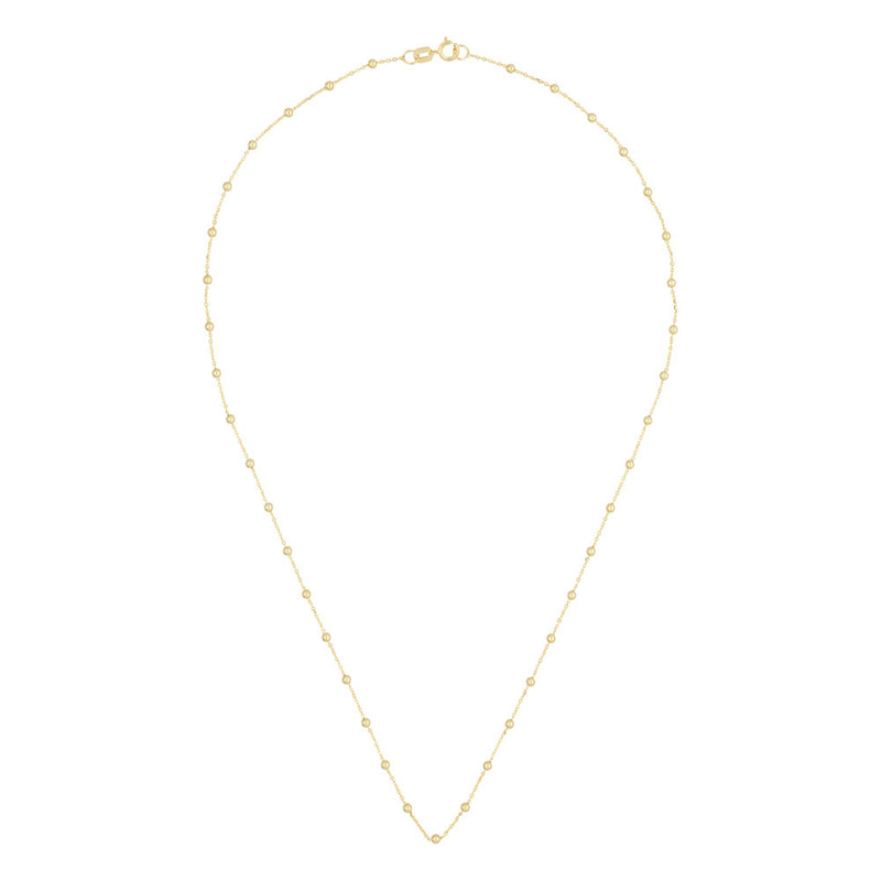 Chaîne Boules En Or Jaune 375/1000 43Cm