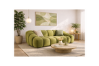 Ava - Bank - 3-zits - Getextureerd fluweel - Groen