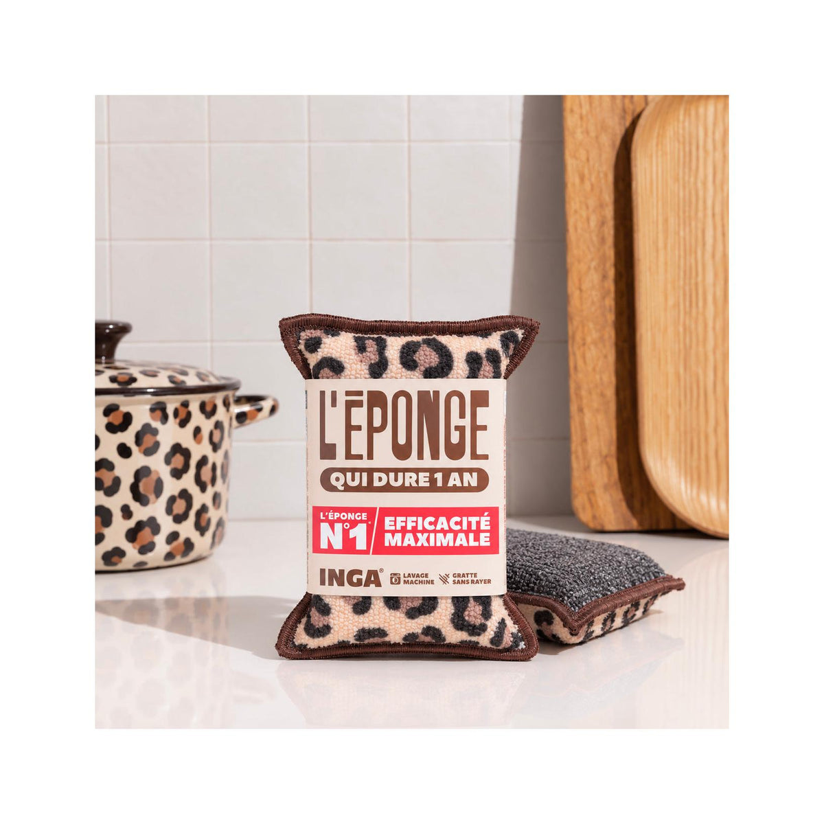 Duo D'Éponges Léopard