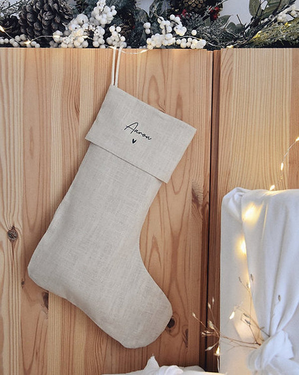 Chaussette Noel Lin Ecru