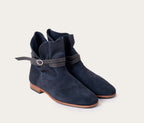 Boots Chelby - Blå mocka - Dam