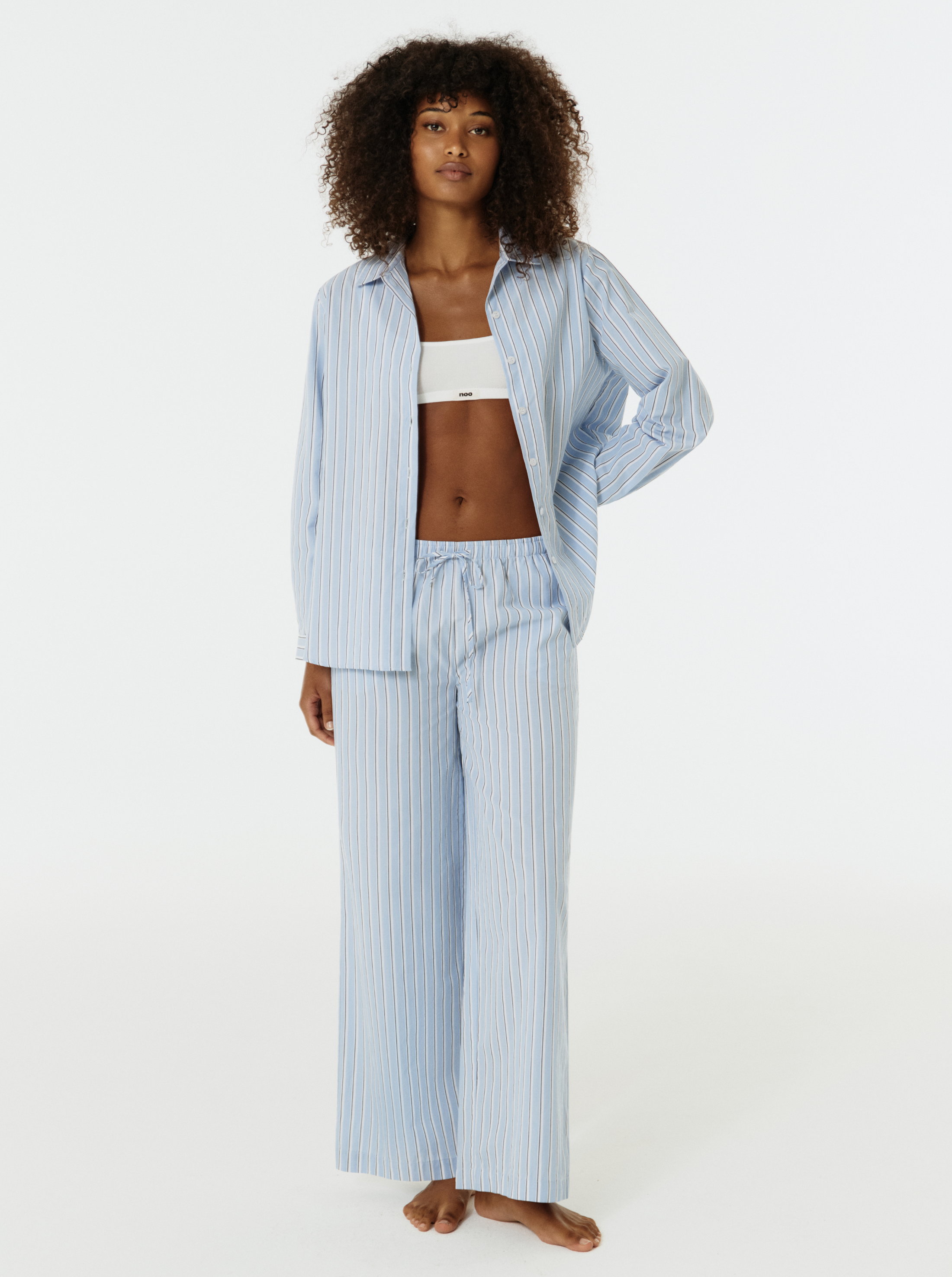 Blue Stripes Shirt | Homewear | Noo