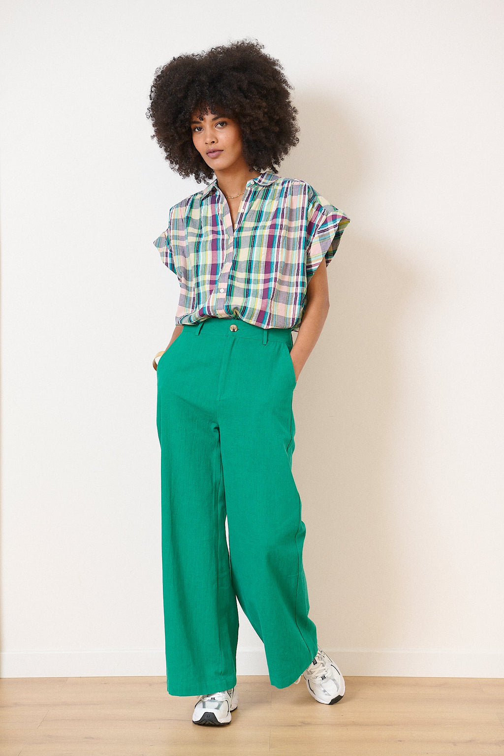 Pantalon Victorine - Turquoise