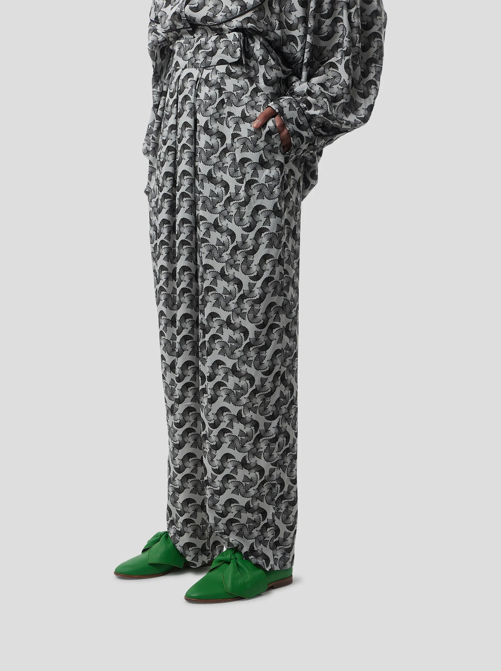 Pantalon Sakis In Lead Shavings Print