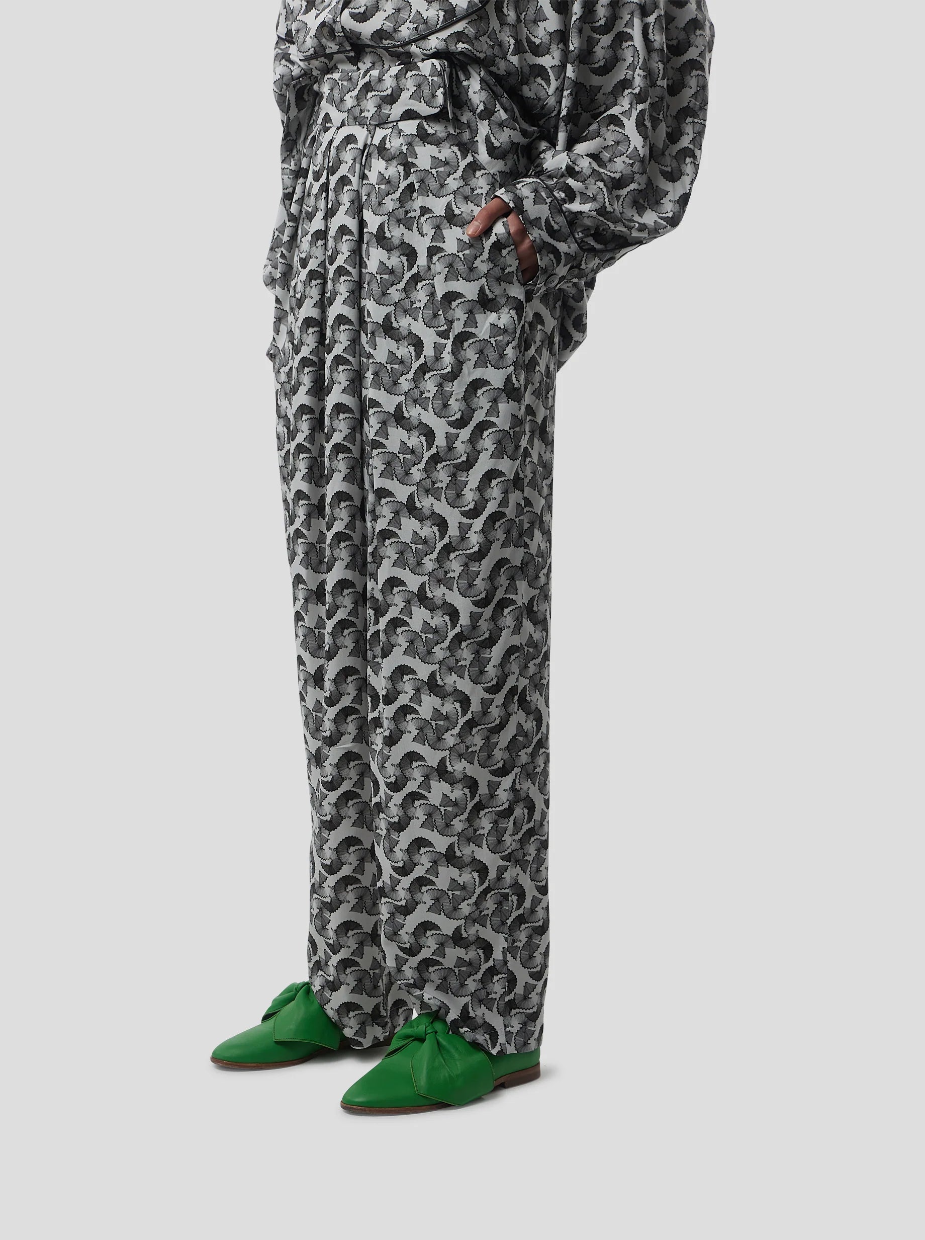 Pantalon Sakis In Lead Shavings Print