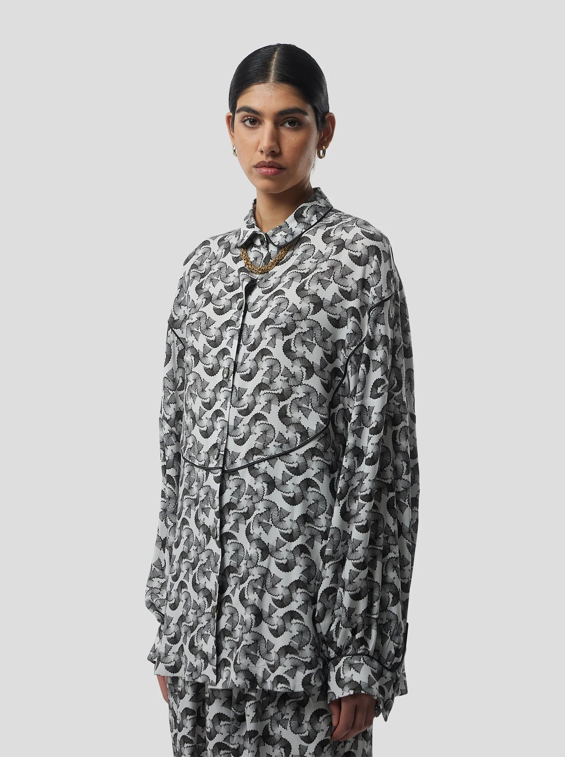 Camisa Tasman con estampado de virutas de plomo