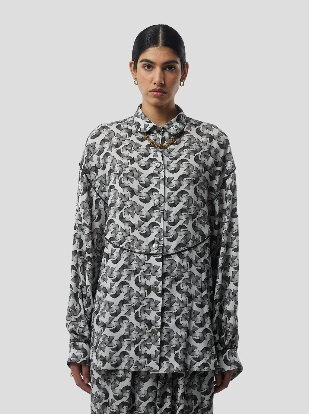 Camisa Tasman con estampado de virutas de plomo