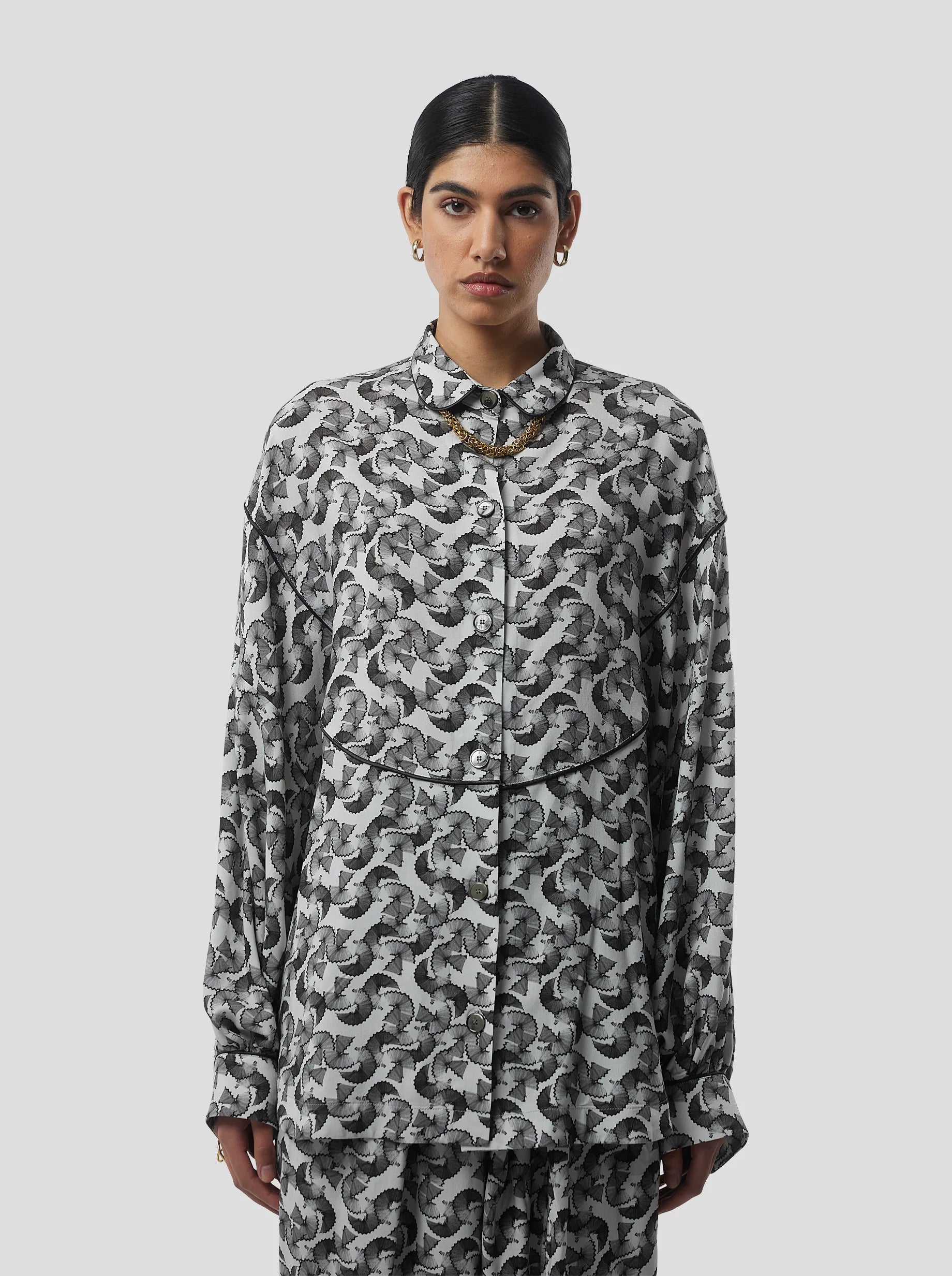 Camisa Tasman con estampado de virutas de plomo