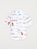 Chemise Unisexe Amour Peint Manches Courtes