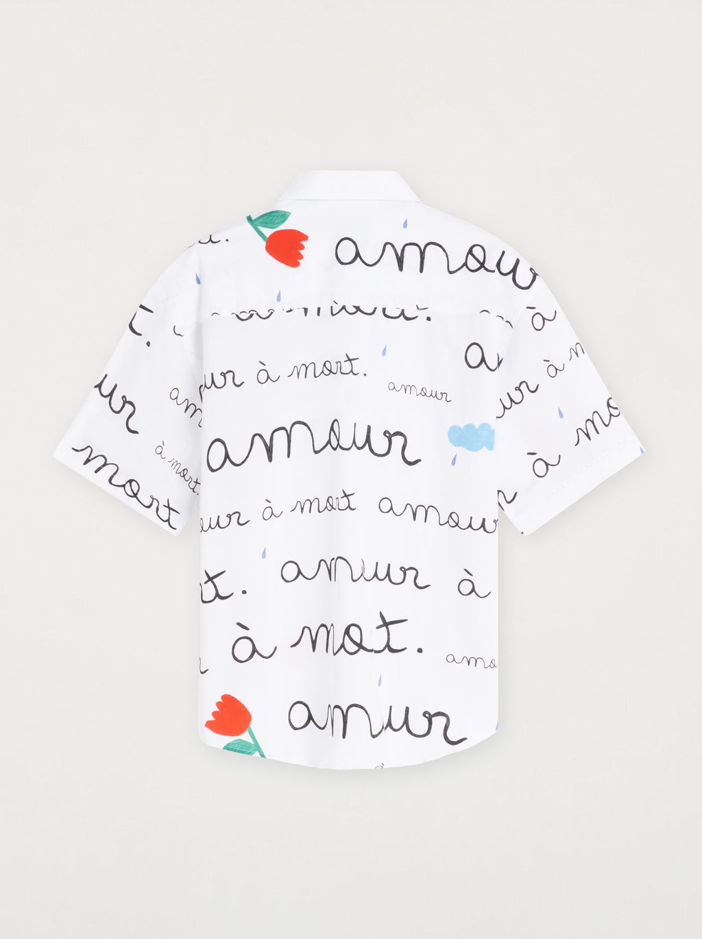 Chemise Unisexe Amour Peint Manches Courtes